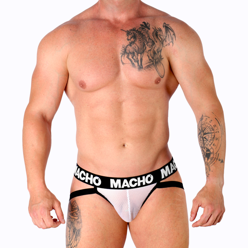 MACHO - MX26X1 JOCK GRID BLANC S – Image 5