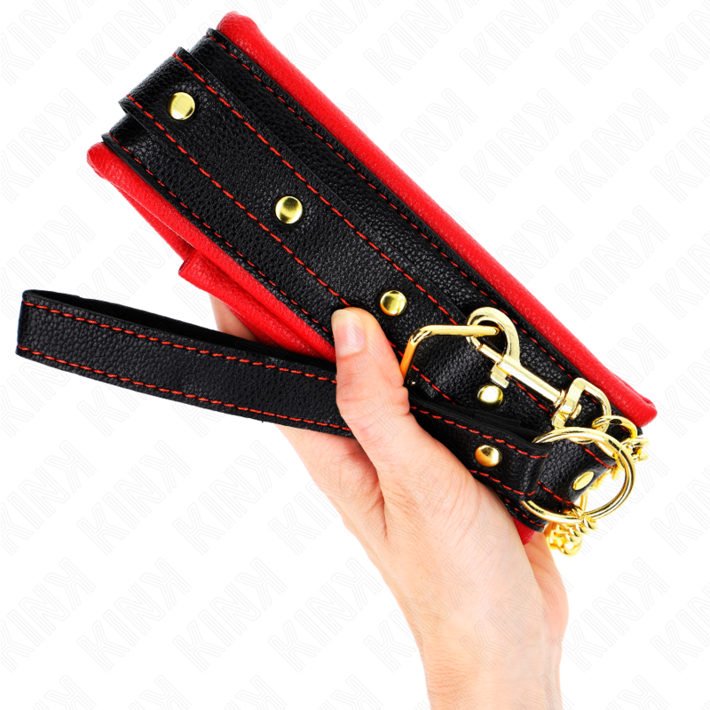 KINK - COLLAR CON CORREA ESPONJA IMITACIÓN CUERO MODELO 2 AJUSTABLE 37-54 CM X 3 CM - Imagen 5