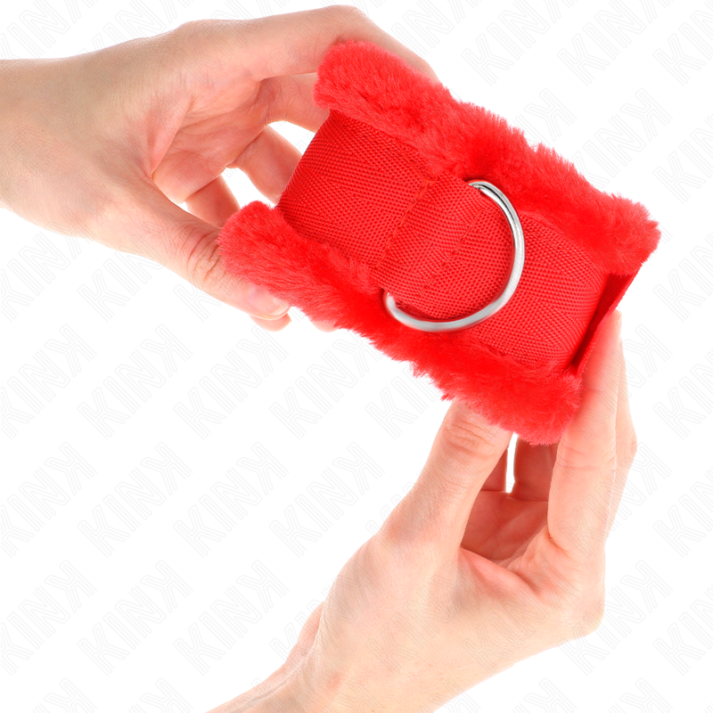 KINK - MUÑEQUERAS FORRADA ROJO AJUSTABLE 17-31 CM X 7 CM - Imagen 4