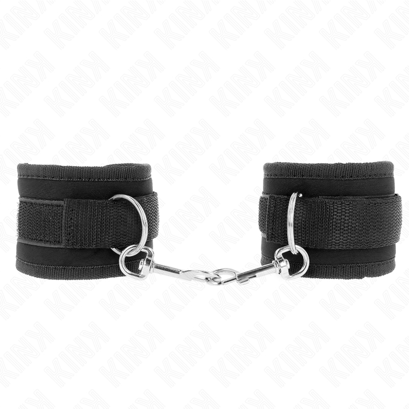 KINK - MUÑEQUERAS NYLON NEGRO MODELO 2 AJUSTABLE 18-35 CM X 6 CM - Imagen 2