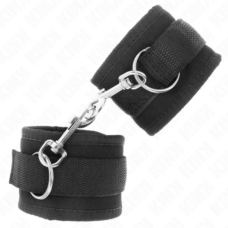 KINK - MUÑEQUERAS NYLON NEGRO MODELO 2 AJUSTABLE 18-35 CM X 6 CM - Imagen 3