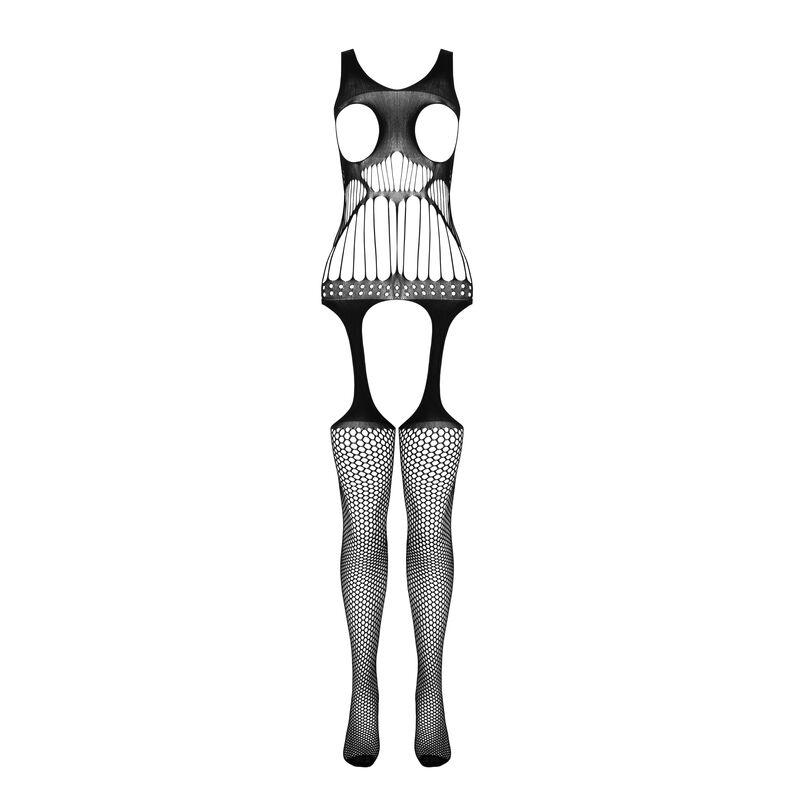 PASSION - BS 106 BODYSTOCKING BLANCO TALLA ÚNICA - Imagen 4