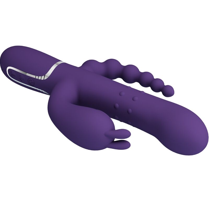 PRETTY LOVE - CAMMY TRIPLE VIBRATEUR MULTIFONCTION 4 EN 1 VIOLET – Image 3