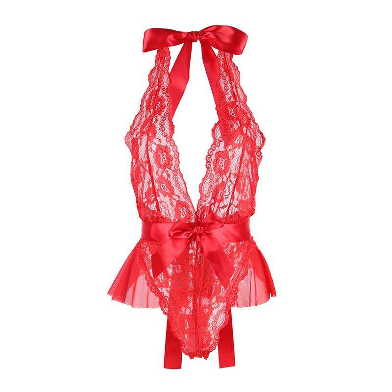 SUBBLIME - 953980 SEXY BODY WITH RUFFLES + BELT RED L/XL - Image 5