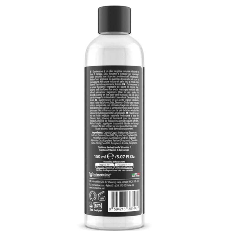 INTIMATELINE LUXURIA - HUILE DE MASSAGE NUAGE DE SUCRE 150 ML – Image 3