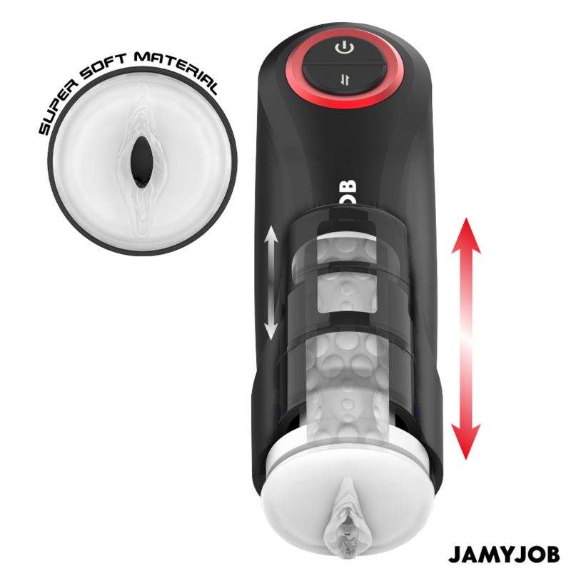 JAMYJOB - MASTURBATORE VAGINALE AUTOMATICO A GRAVITÀ 5 MODALITÀ DI ASPIRAZIONE - immagine 2