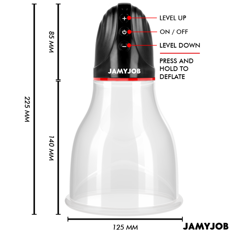 JAMYJOB - XPAND LITE POMPE À TESTICULES AUTOMATIQUE 3 NIVEAUX D'ASPIRATION GRIS – Image 5