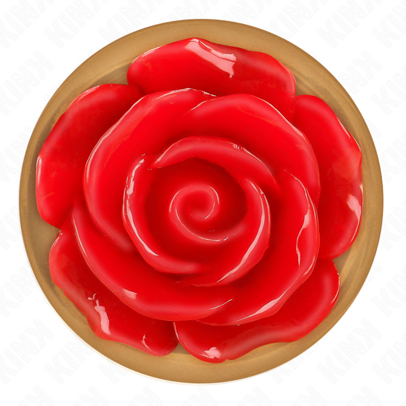 KINK - ROSA GOLDENER ANALSTECKER MIT ROTER ROSE M – Bild 5