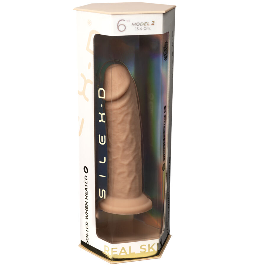 SILEXD - REALISTISCHES PENISMODELL 2 PREMIUM THERMOAKTIVES SILIKON 15,4 CM – Bild 5