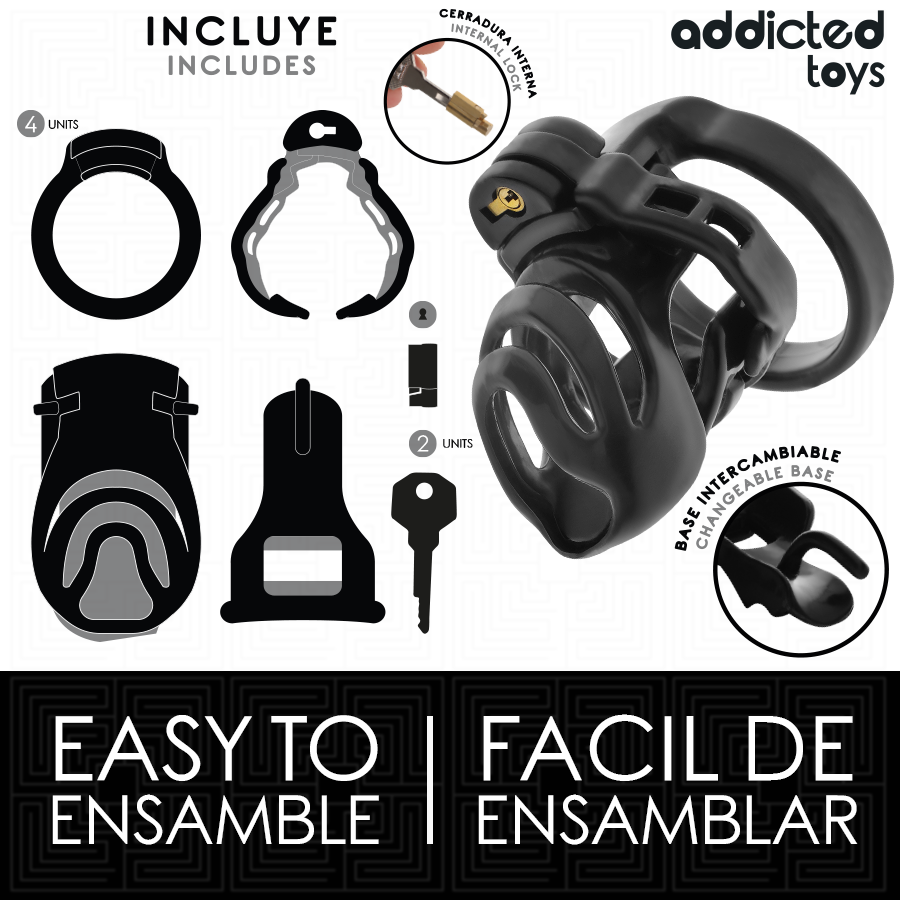 ADDICTED TOYS LOCKED - ETERNAL LOCK JAULA PARA PENE 9 CM - Imagen 4