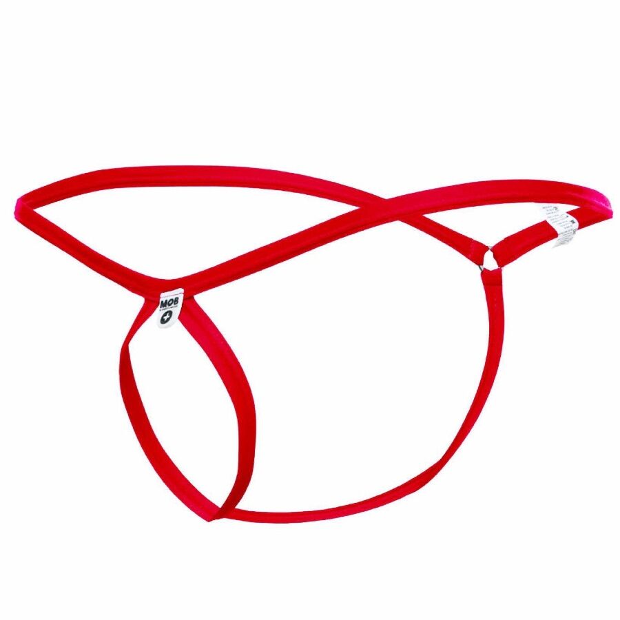 MOB - TANGA ROJO CON FORMA DE LAGRIMA TALLA L/XL - Imagen 4