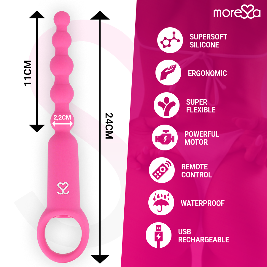 MORESSA - RONIE POTENTE ROSARIO ANAL CONTROL REMOTO ROSA - Imagen 4
