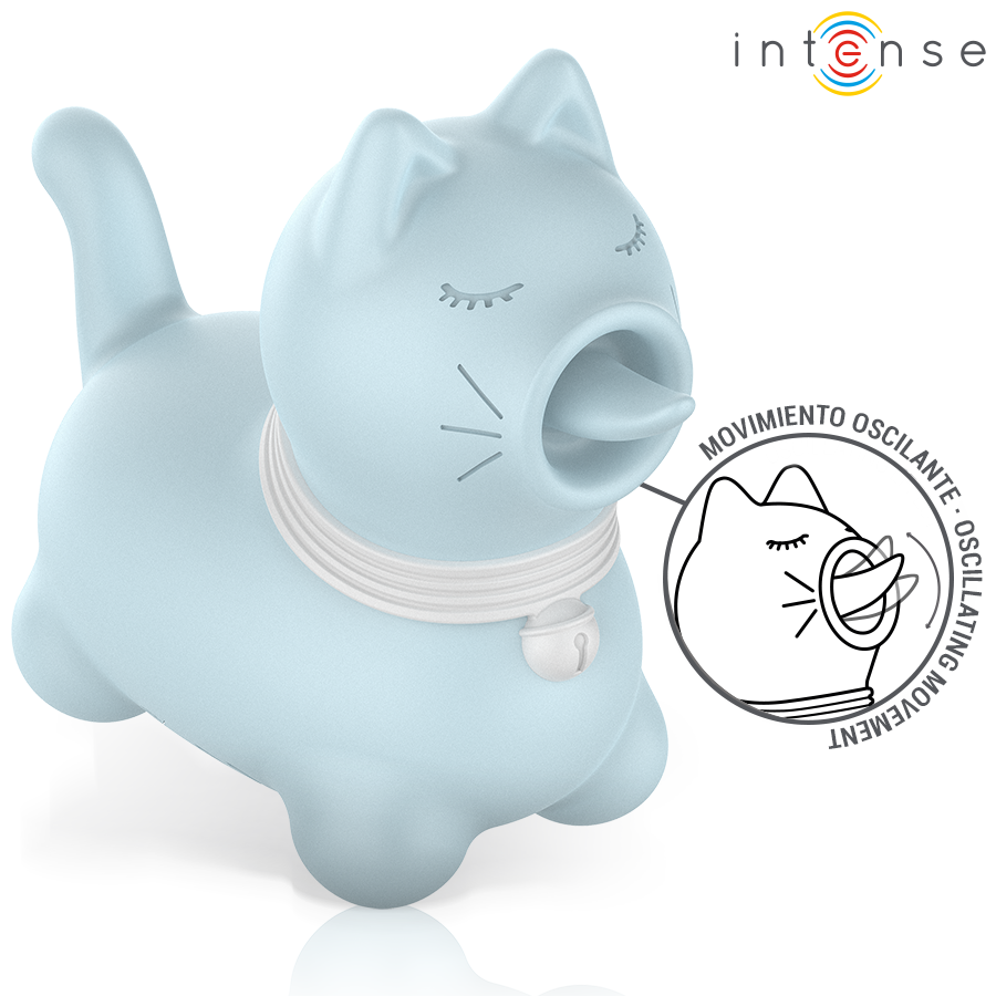 INTENSE - DUCHESS ESTIMULADOR CON LENGUA ROTATIVA 360 AZUL - Imagen 3