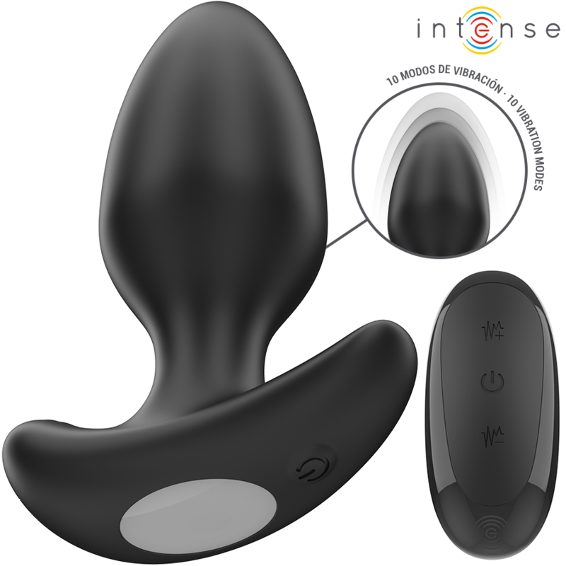 INTENSE - JOEY ANAL PLUG 10 VIBRAZIONI NERO TELECOMANDO - immagine 2