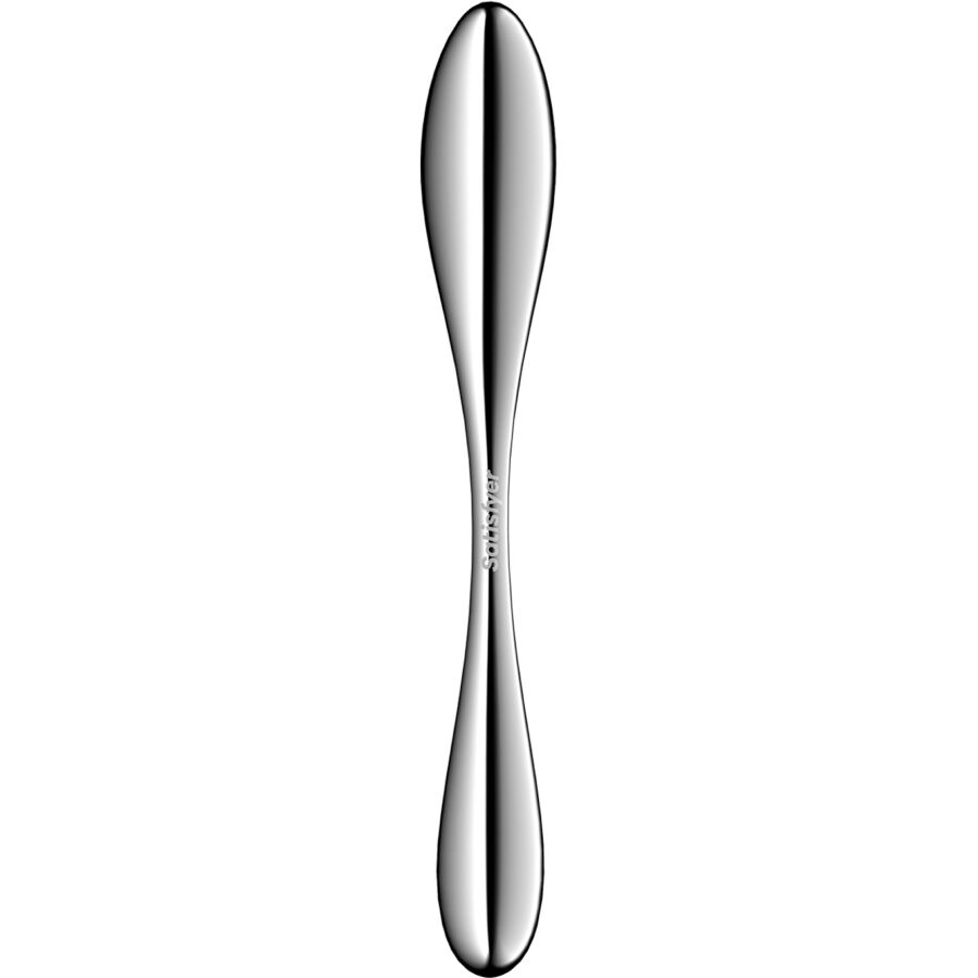 SATISFYER - STAR FORCE 3 GODEMICHET DOUBLE EN ACIER INOXYDABLE – Image 4