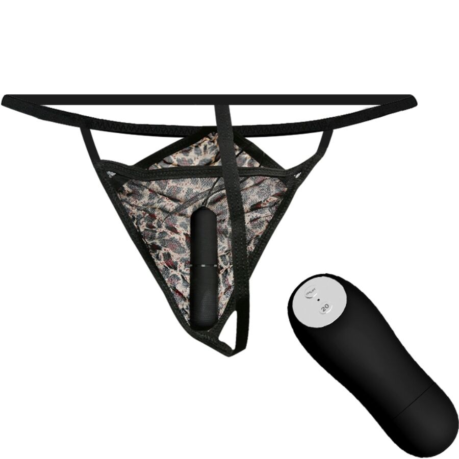 BAILE - TANGA CON BALA VIBRADORA Y CONTROL REMOTO NEGRO - Imagen 3