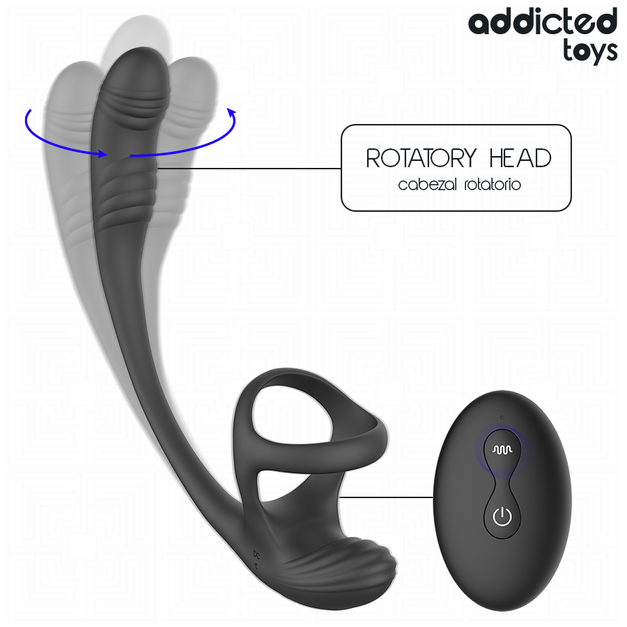 ADDICTED TOYS – ANALPLUG MIT VIBRATION, 360°-WELLUNG UND HODENSTIMULATOR – Bild 3
