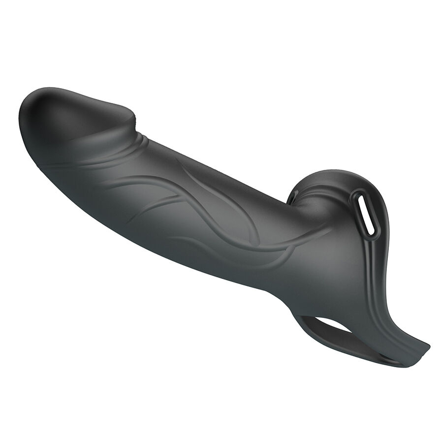 PRETTY LOVE - LANDON STRAP-ON CON VIBRACIÓN NEGRO - Imagen 3