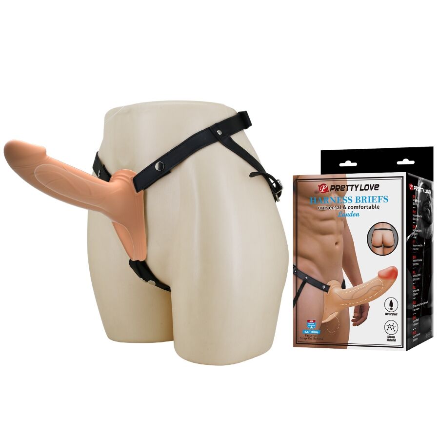 PRETTY LOVE - LANDON STRAP-ON CON VIBRACIÓN CLARO - Imagen 2