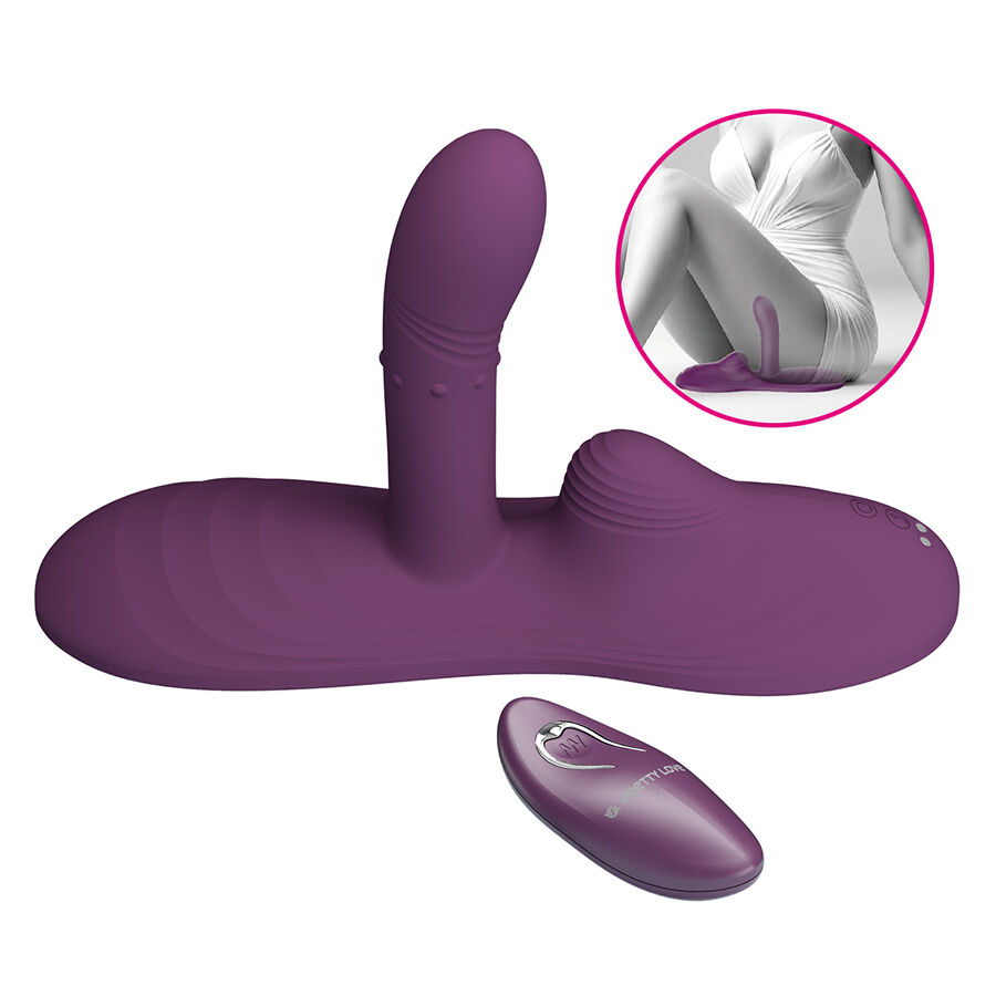 PRETTY LOVE - LUKA SIT-DOWN VIBRADOR CON EFECTO CALOR Y CONTROL REMOTO - Imagen 5
