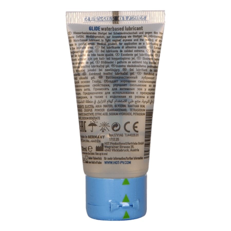 HOT - GLIDE LIQUID PLEASURE LUBRICANTE BASE AGUA 30 ML - Imagen 2