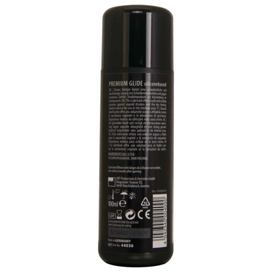 HOT - PREMIUM SILICONE GLIDE LUBRICANTE BASE SILICONA 100 ML - Imagen 3