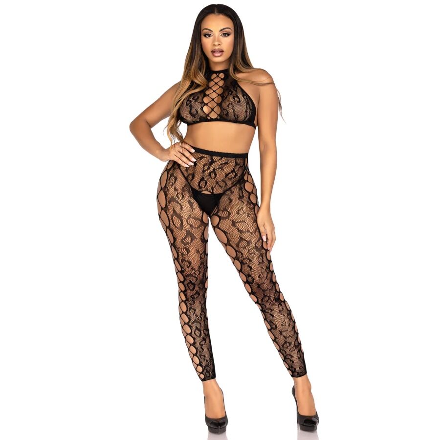 LEG AVENUE - 89372 CROP TOP E COLLANT SENZA CAVALLO NERO - TAGLIA UNICA - immagine 4