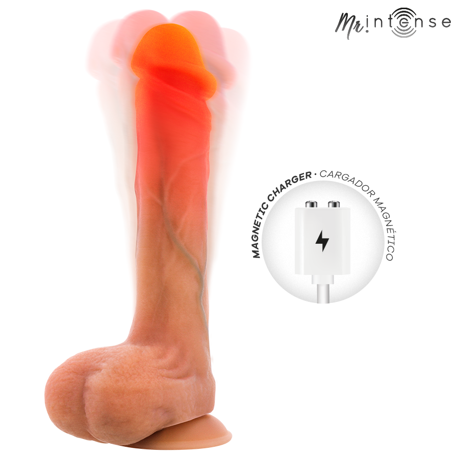 MR INTENSE - BRADLEY SILICONE VIBRATING DILDO WITH HEAT EFFECT AND REMOTE CONTROL 21 CM -Ø- 4.2 CM - Image 2