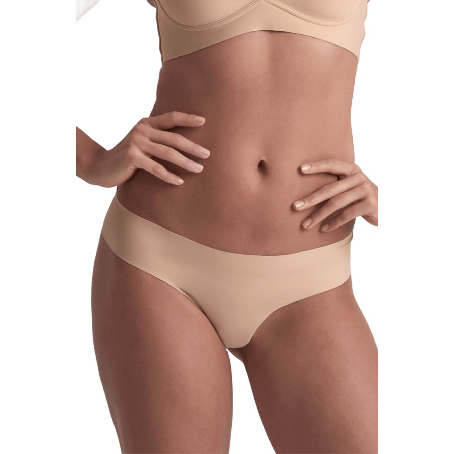 BYE-BRA - INVISIBLE THONG 2 PACK BEIGE & BLACK SIZE S - Image 2