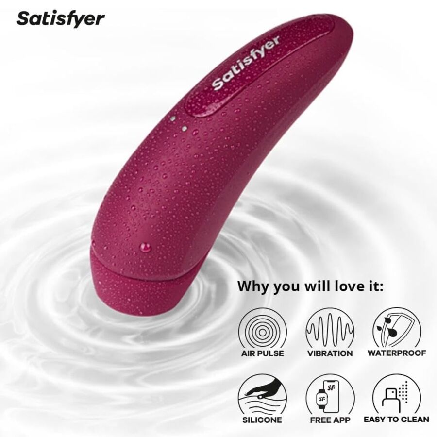 SATISFYER - CURVY 1 ROUGE ROSE – Image 2