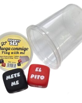 DIABLO PICANTE - DADOS VERBO + LUGAR DEL CUERPO CON CUBILETE