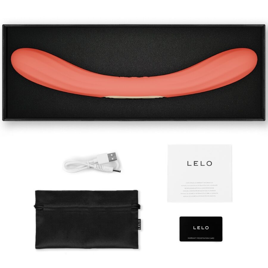 LELO - BOOMERANG VIBRATEUR DOUBLE EXTENSION ROUGE CORAIL – Image 4