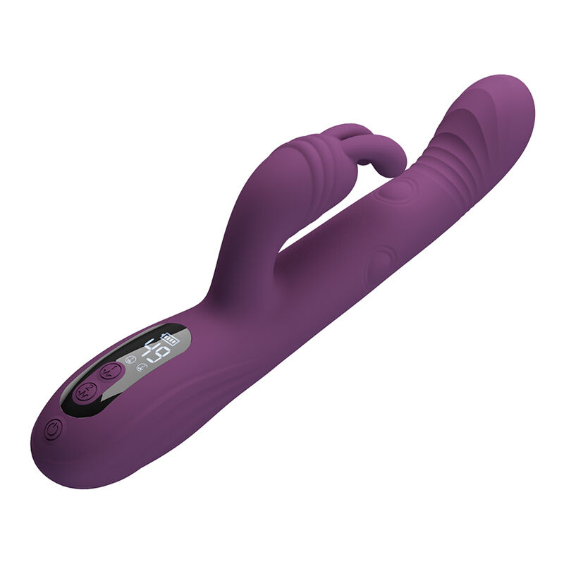PRETTY LOVE - DEE VIBRATEUR LAPIN MULTIFONCTION OSCILLANT ET À PERCUSSION VIOLET – Image 4