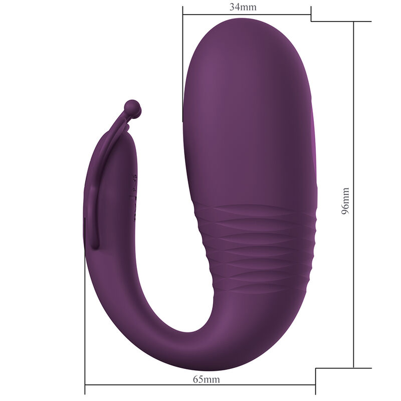 PRETTY LOVE - VIBRATEUR ŒUF À PROFONDEUR KLAY CONTRÔLÉ PAR APPLICATION VIOLET – Image 5