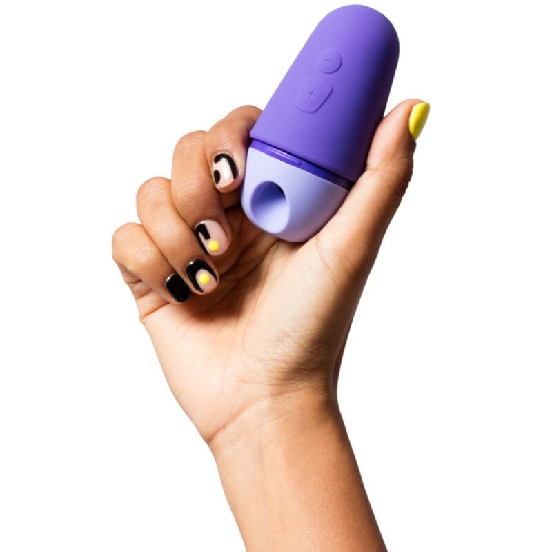 ROMP - STIMULATEUR CLITORIAL GRATUIT AVEC COUVERCLE, 10 NIVEAUX, RECHARGEABLE, VIOLET – Image 3