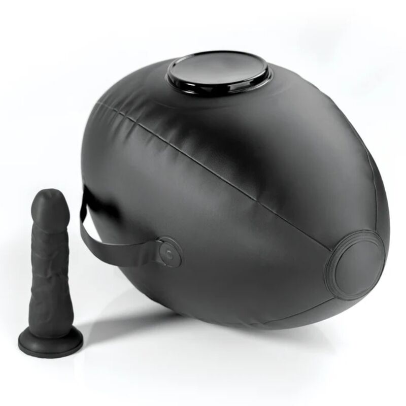 FETISH FANTASY SERIES - BODY DOCK BOLA DE AMOR INFLÁVEL COM DILDO PRETA 41,9 CM - Image 2