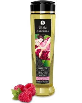 SHUNGA - ACEITE DE MASAJE ORGÁNICO FRAMBUESA 240 ML