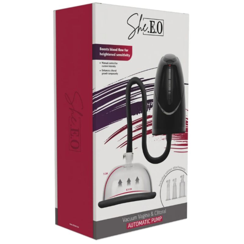 SHE.E.O - POMPE À VIDE AUTOMATIQUE POUR VAGIN ET CLITORIS NOIR – Image 4