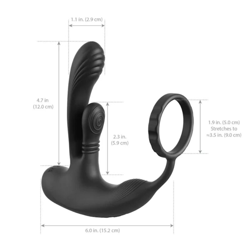 ANAL FANTASY ELITE - STIMULATEUR ANAL ET PÉRINÉAL RECHARGEABLE ASS-GASM INTIMOTION – Image 2