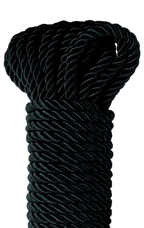 FETISH FANTASY SERIES - CUERDA DE SEDA DELUXE NEGRA 9,75 M - Imagen 2