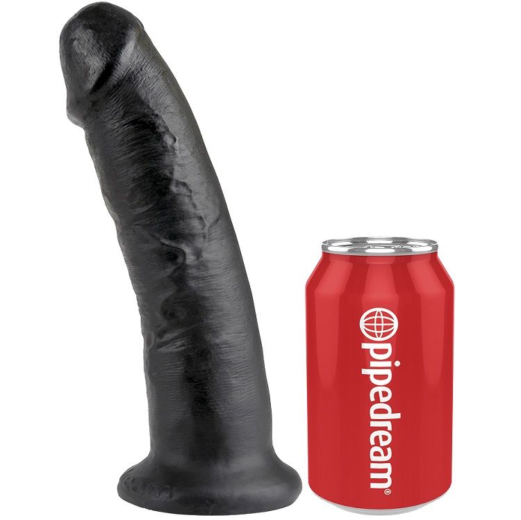 KING COCK - 9 DILDO SCHWARZ 22.9 CM – Bild 3