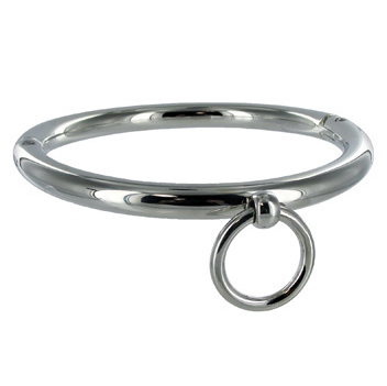 METAL HARD - BDSM-HALSKETTE MIT RING 10CM – Bild 2