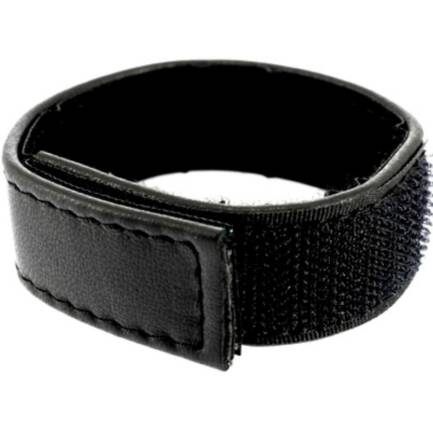 LEATHER BODY - CORREA CUERO AJUSTABLE CON VELCRO PARA PENE NEGRO