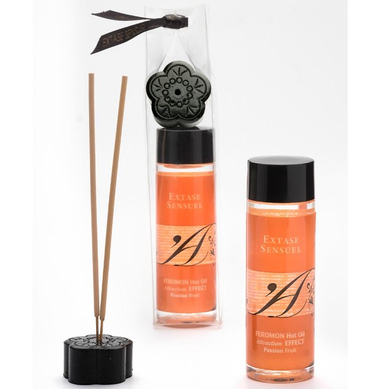 EXTASE SENSUAL - MASSAGEÖL MIT WRMEEFFEKT UND PASSIONSFRUCHT PHEROMONEN 100 ML – Bild 2