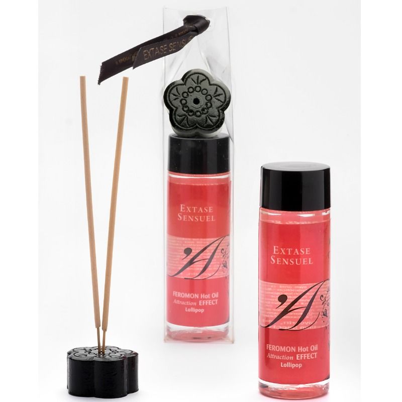 EXTASE SENSUAL - OLIO DA MASSAGGIO EFFETTO CALORE AI FEROMONI PIRULET 100 ML - immagine 2
