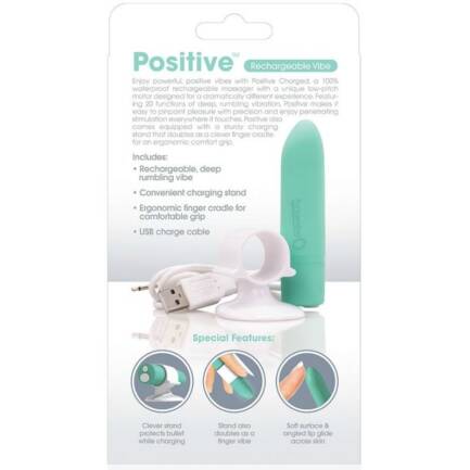 SCREAMING O - MASAJEADOR RECARGABLE POSITIVE VERDE - Imagen 3