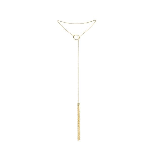 BIJOUX - MAGNIFIQUE COLLAR METÁLICO CON FLECOS DORADO - Imagen 2