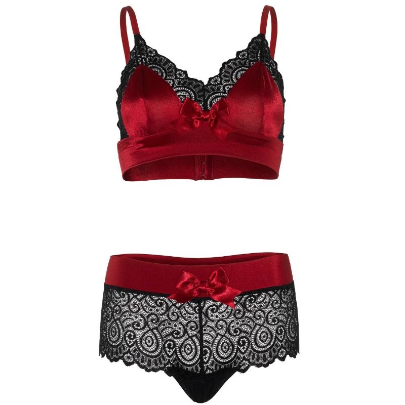 LEG AVENUE - CONJUNTO 2 PEAS PRETO E VERMELHO S/M - Image 4