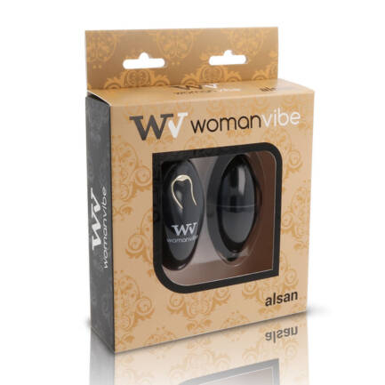 WOMANVIBE - ALSAN HUEVO CONTROL REMOTO NEGRO SILICONA NEGRO - Imagen 3