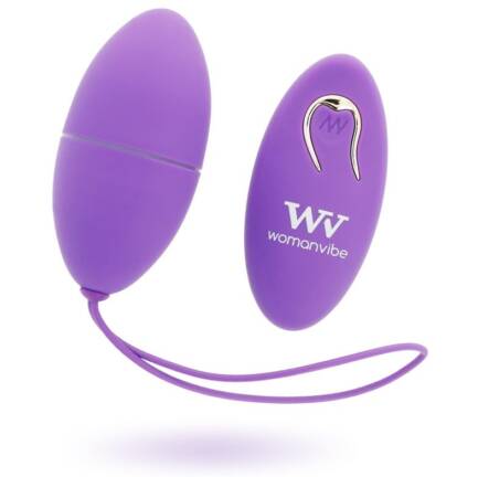 WOMANVIBE - ALSAN HUEVO CONTROL REMOTO NEGRO SILICONA PURPLE - Imagen 2